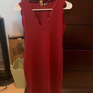 Maroon body con dress